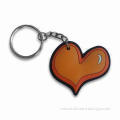 Factory Price Heart Shape PVC Keychain